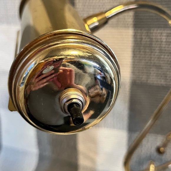 Vintage Underwriters Laboratories Brass Portable Banker Piano Student Desk Lamp - Picture 8 of 14